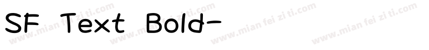 SF Text Bold字体转换